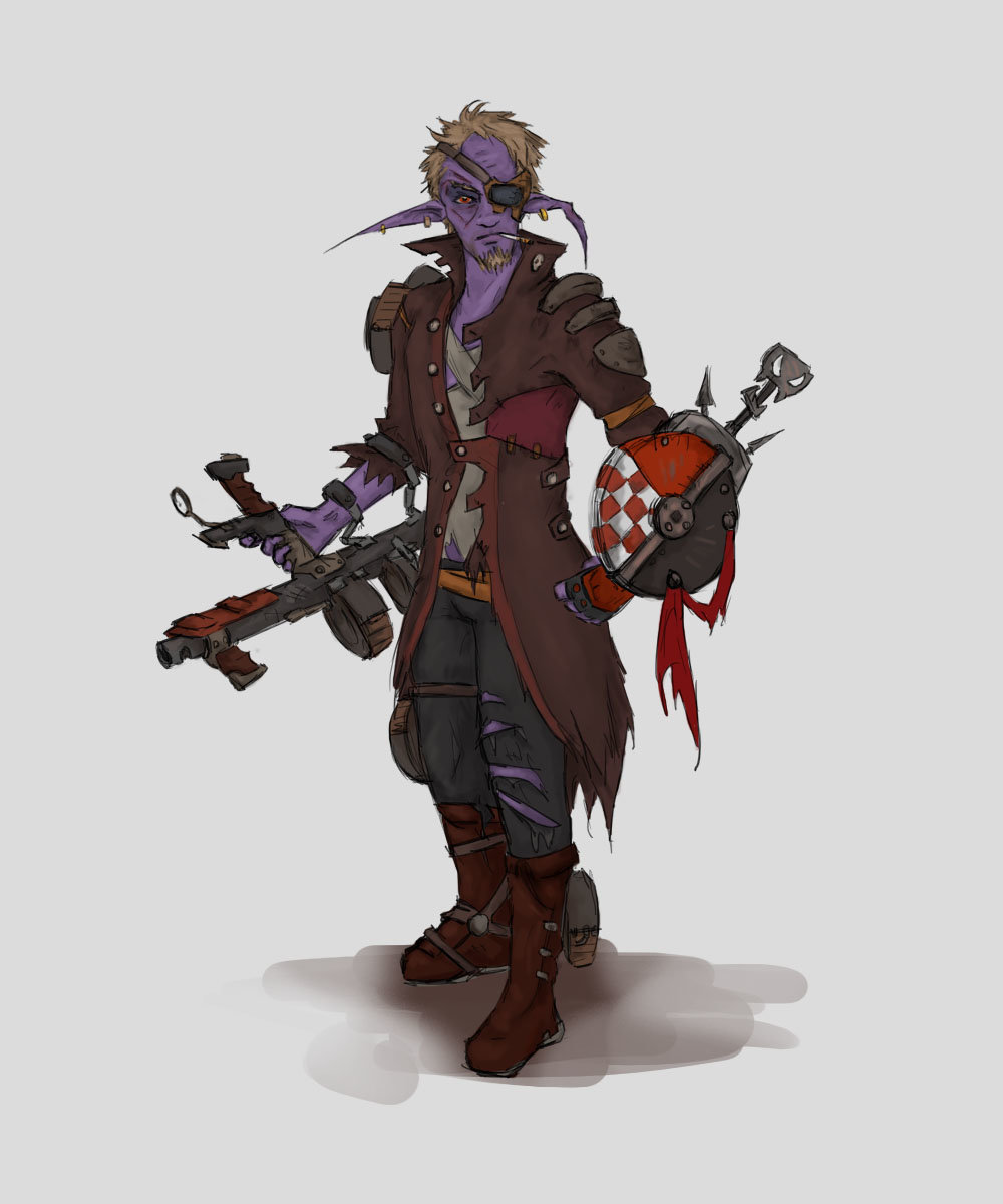 Artstation Mikome Bandit Gun Knight Oliver Smith