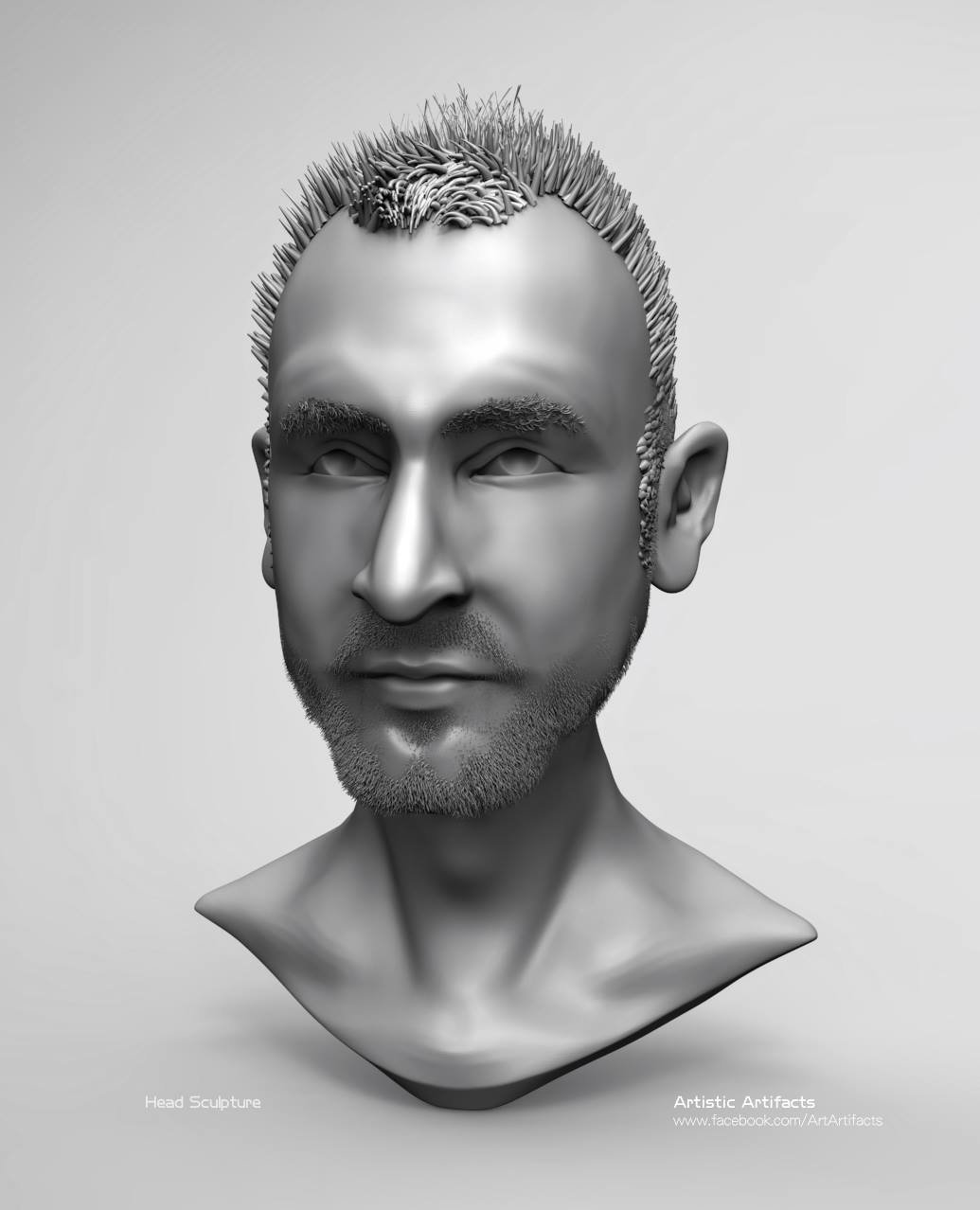 ArtStation Head Sculpture