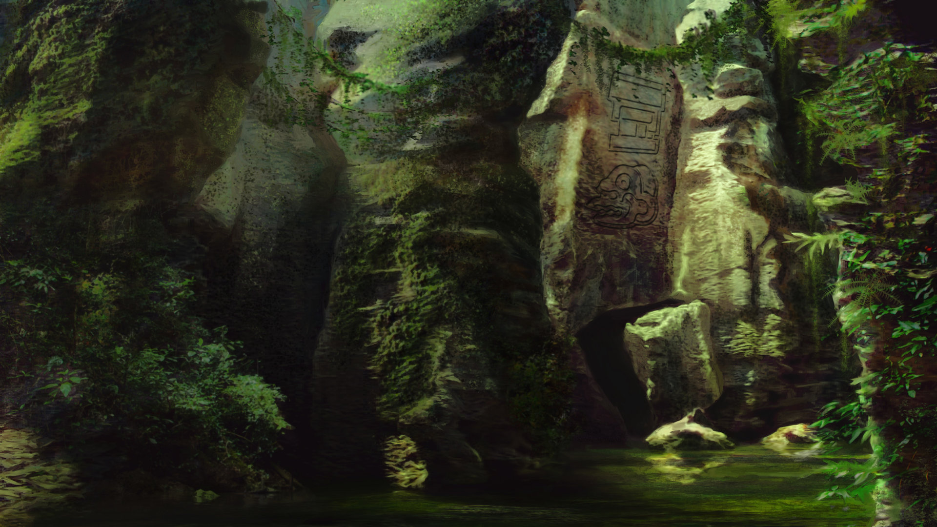 Artstation Jungle Temple Courtney Chilson
