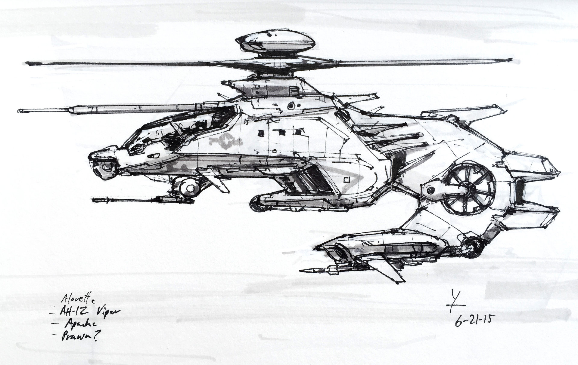 Helicopter Drawing Sketch - Drawing Skill