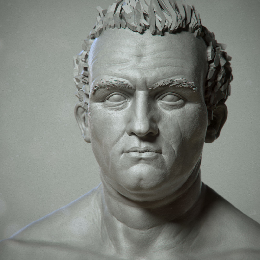 Roman-styled bust