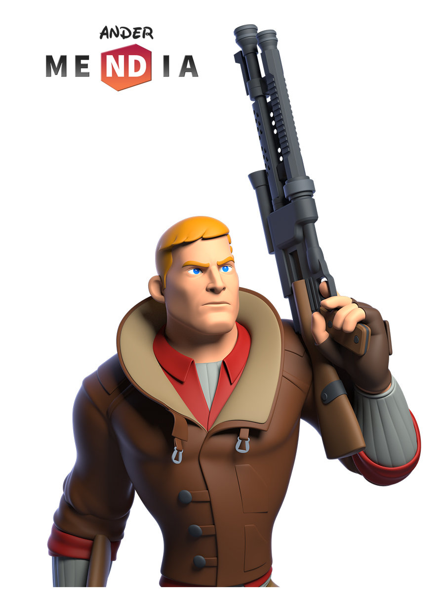 ArtStation - Wolfenstein + Disney infinity, Ander Mendia