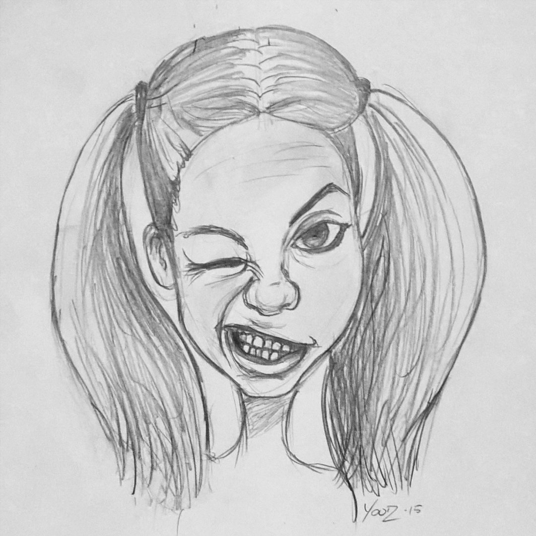 funny faces drawings