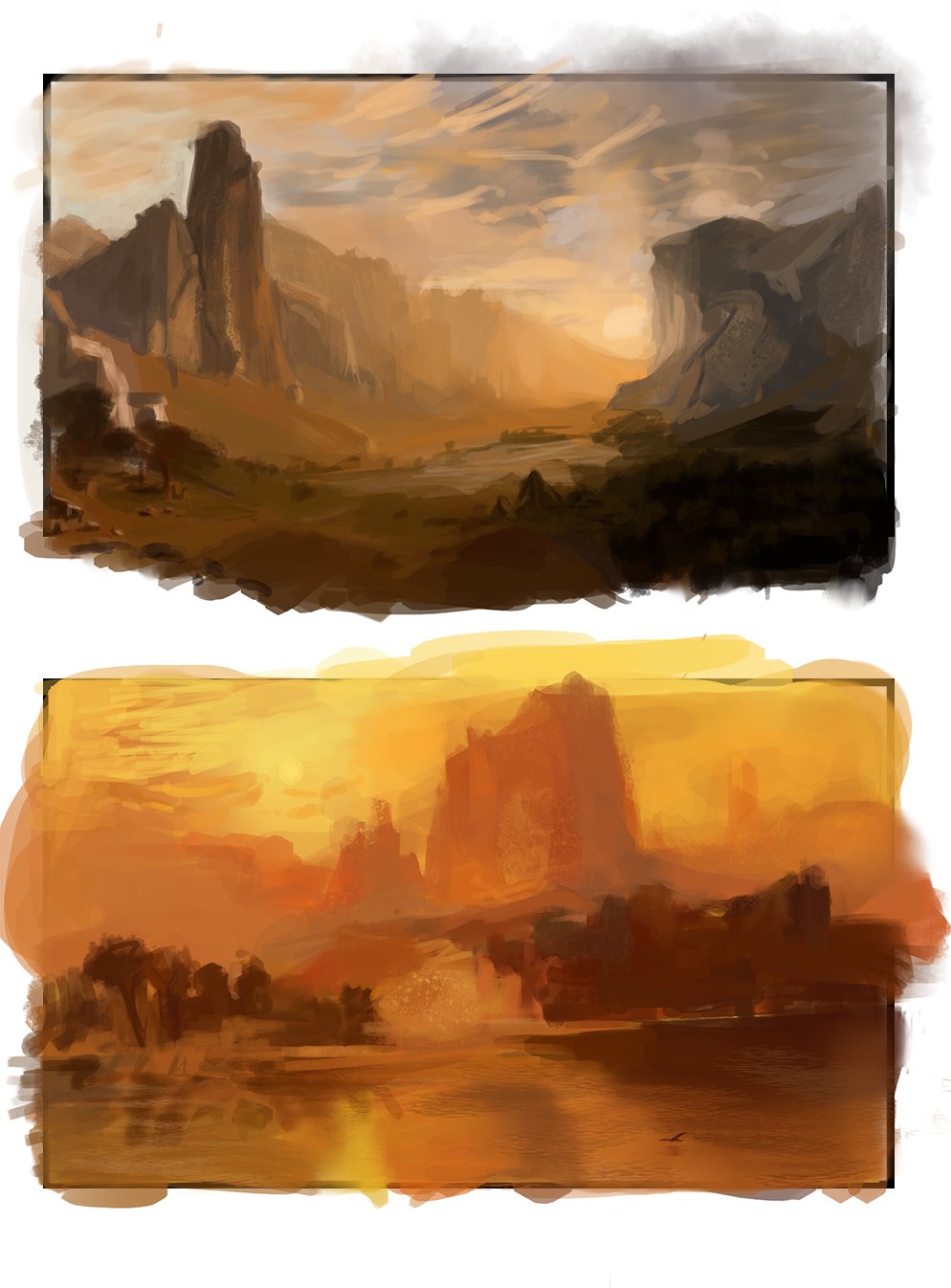 ArtStation - Landscape master studies