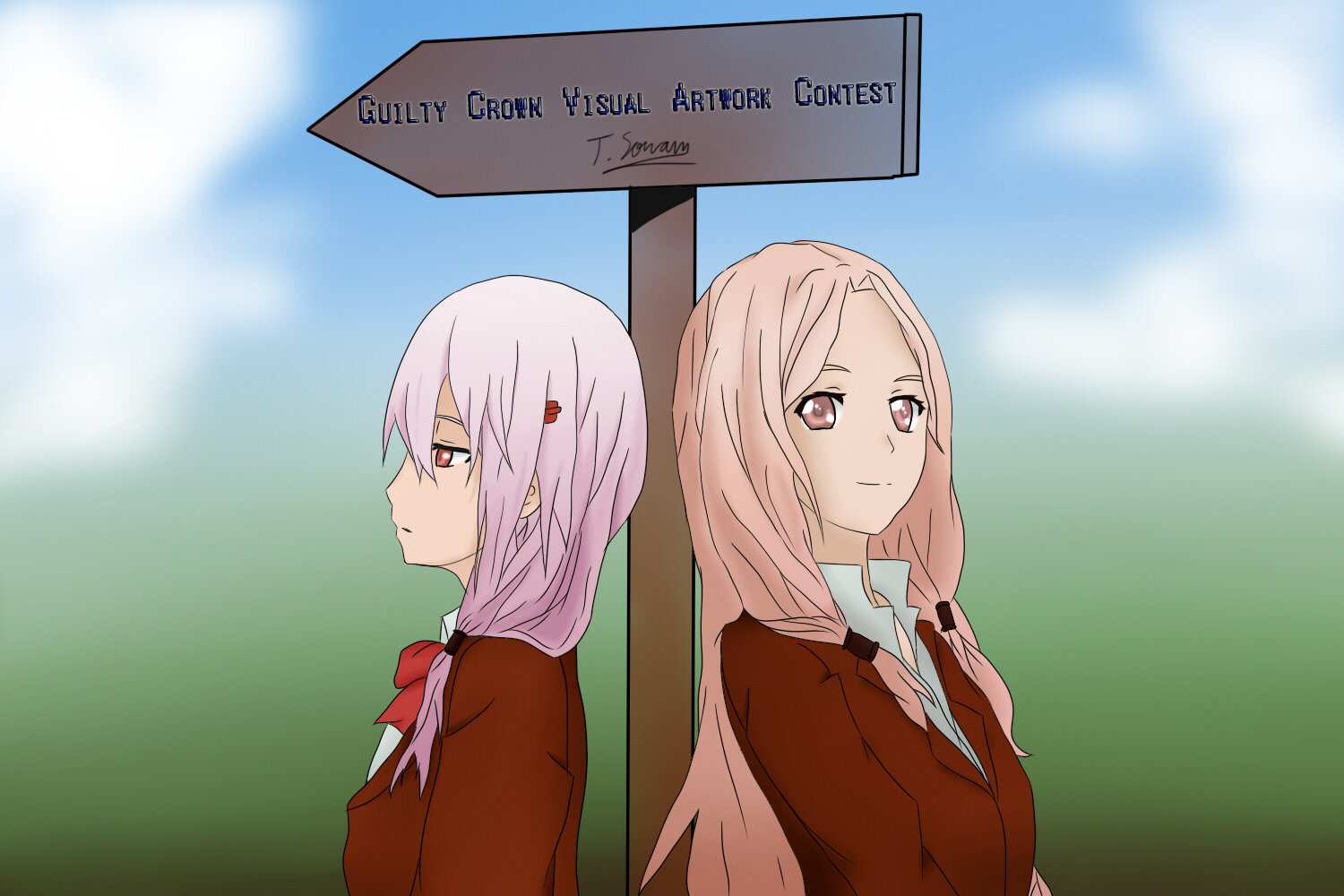 ArtStation - Inori - Guilty Crown Fan Art