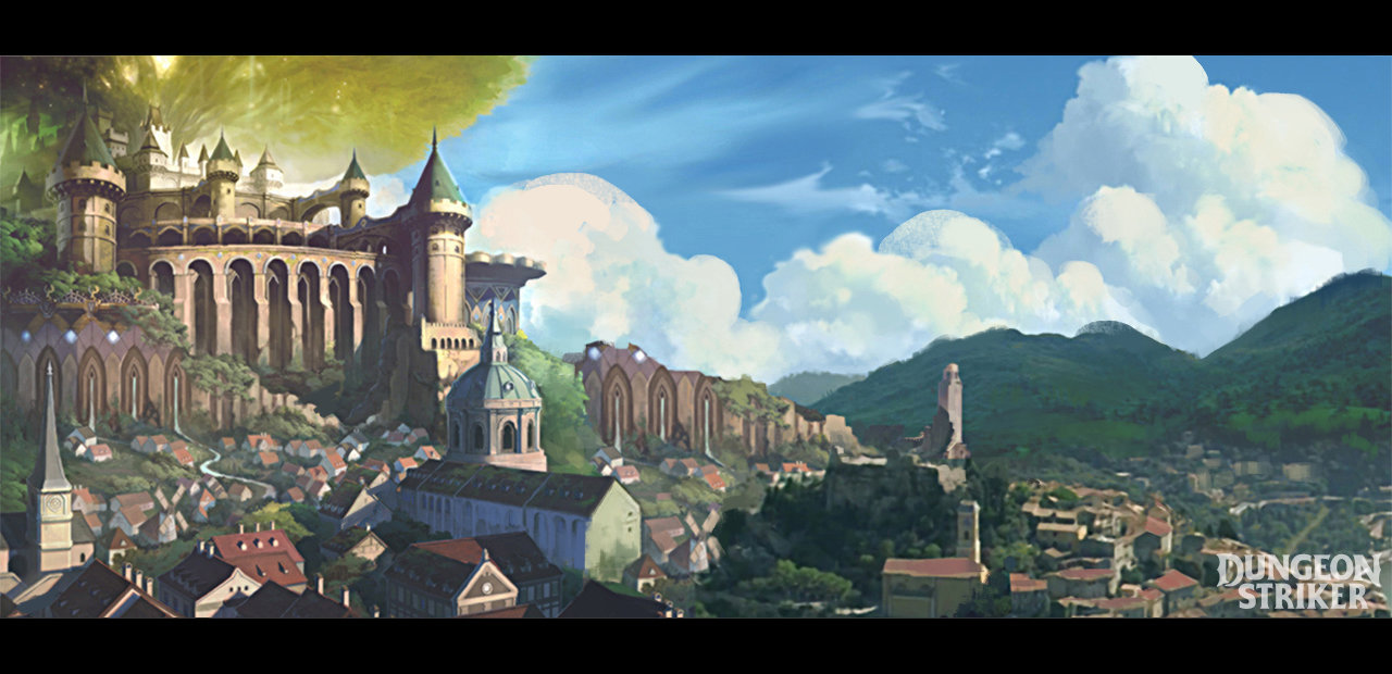 Artstation Lumina City Landscape Hong Soonsang