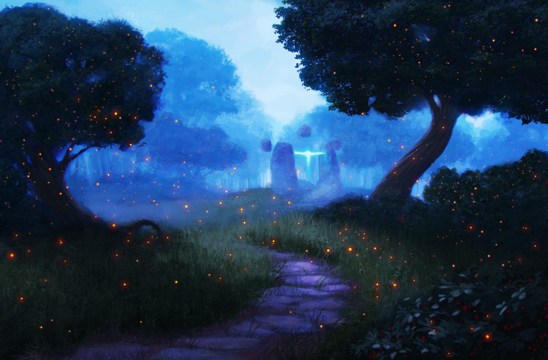 Artstation Mystical Forest Mark Williams
