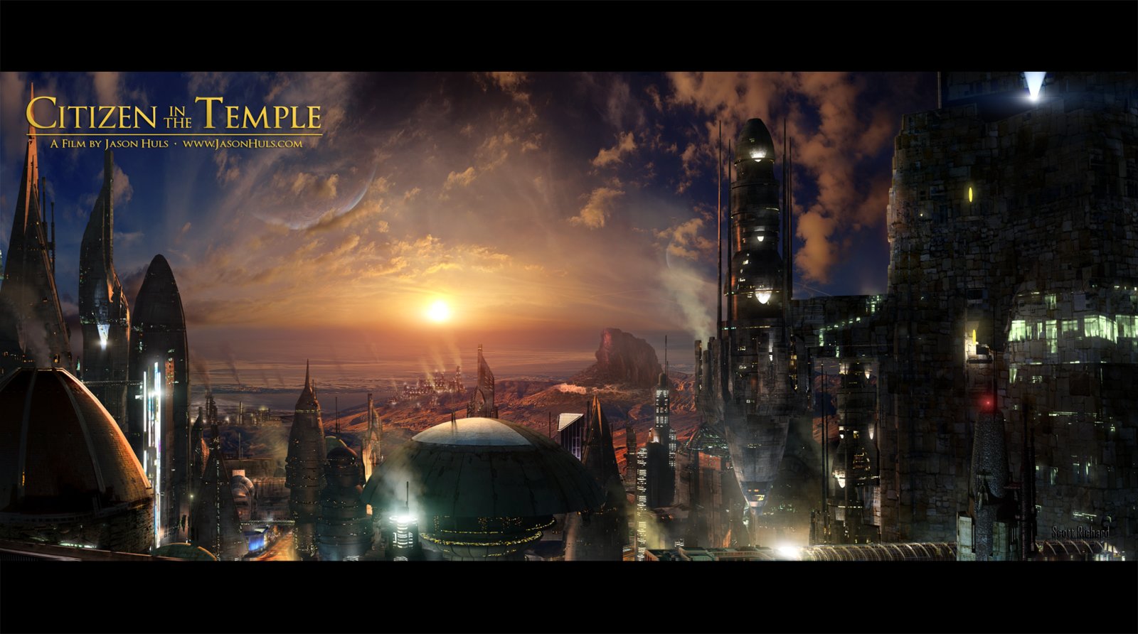Matte Painting for the Movie Citizen in the Temple 