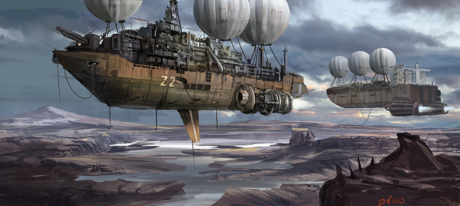 Artstation The Flying Ships Daniel Voss