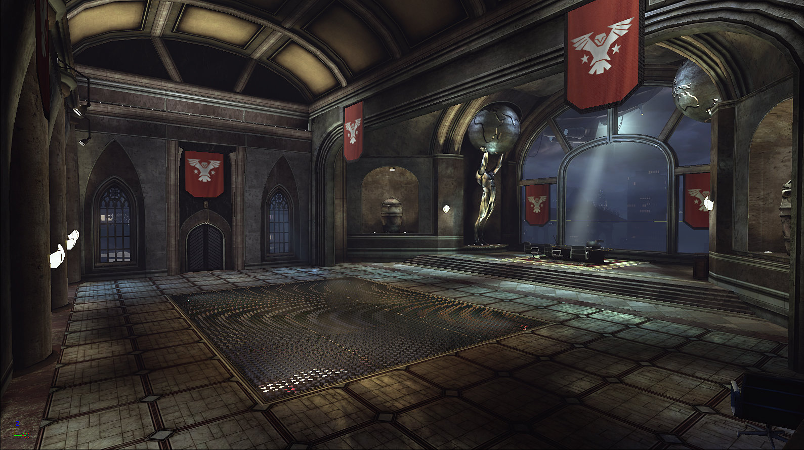 Evil version of Bruce Wayne's Office.