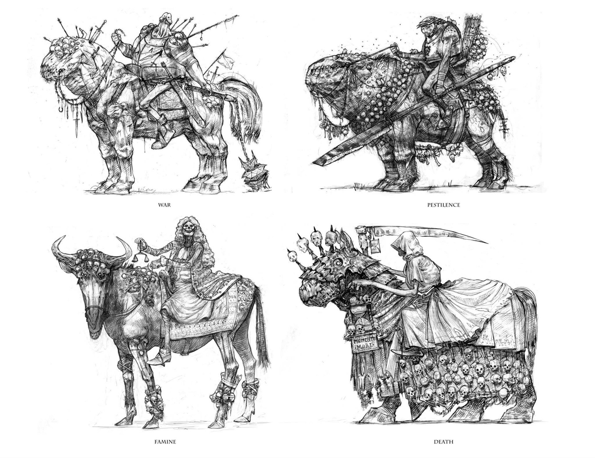 Artstation Horsemen Of Apocalypse David Gau