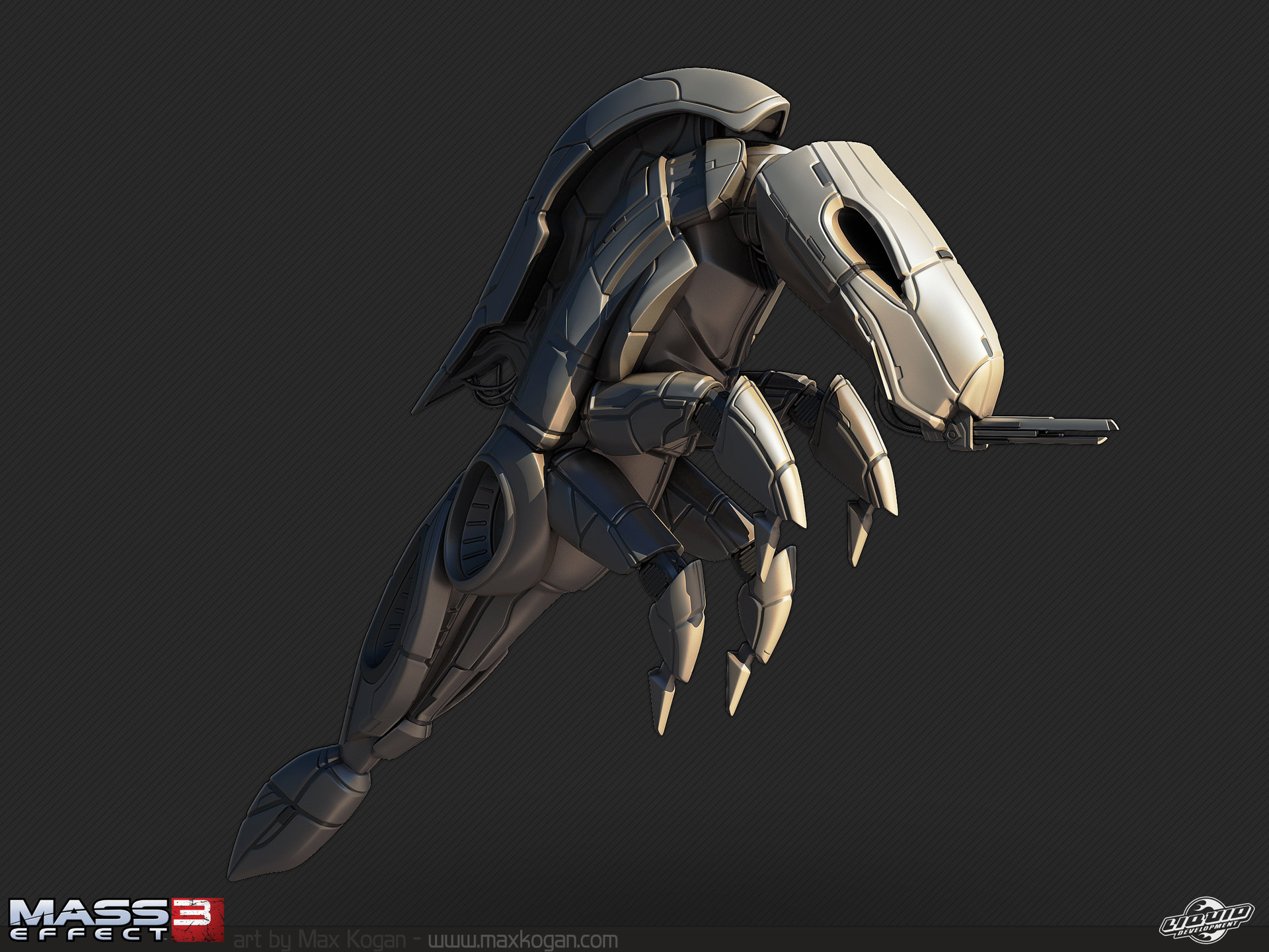 Artstation Mass Effect 3 Geth Fighter Max Ko
