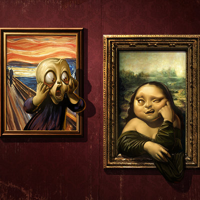 Antonio de luca the scream vs mona lisa