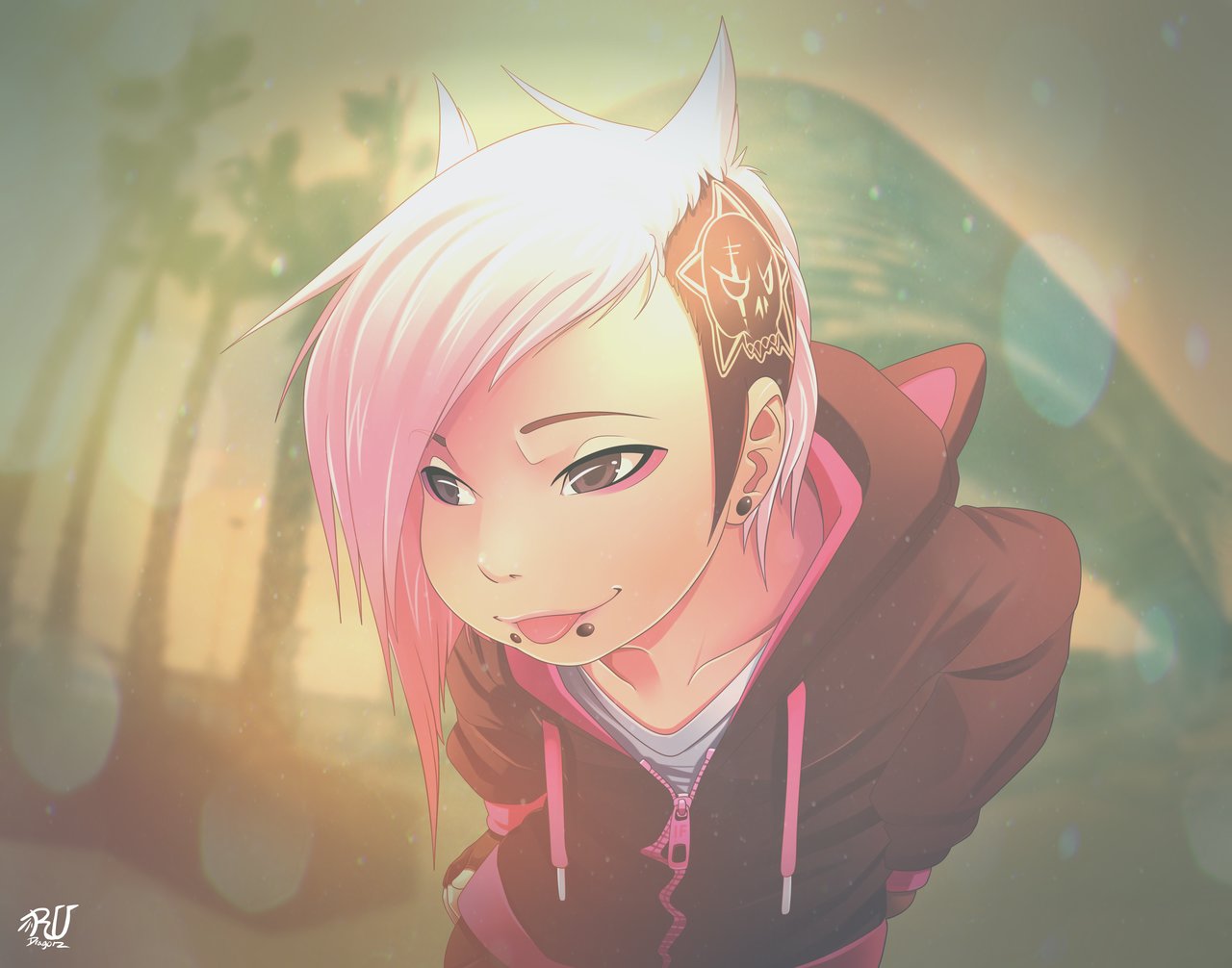 Artstation Vintages Indie Emo Girl