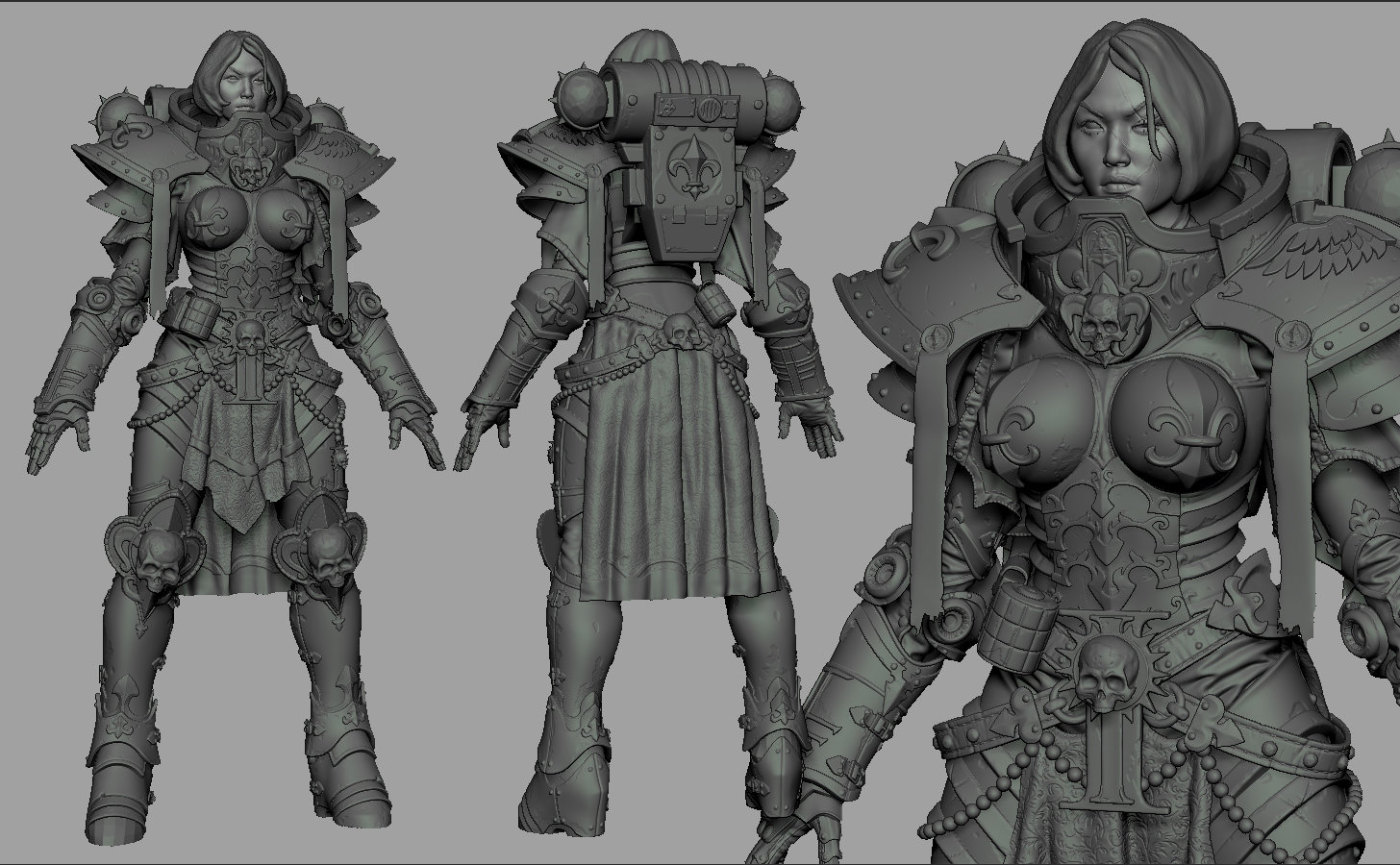 Gurjeet singh - Sister of battle ( warhammer 40k ) fan art