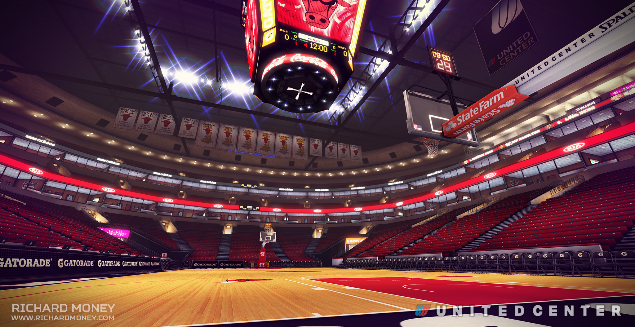 Richard Money The United Center NBA Arena Unreal Project