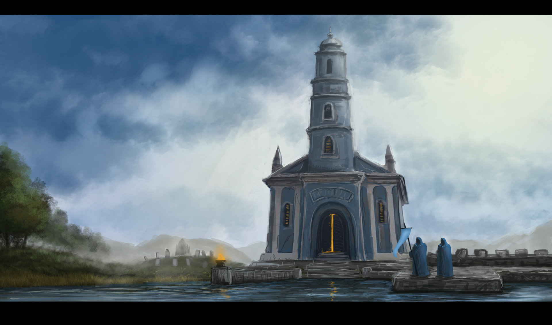 ArtStation Water Tempel