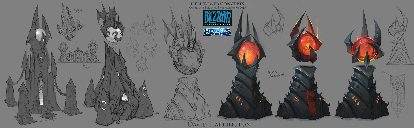 Artstation Heroes Of The Storm Hell Towers Concept Art David Harrington