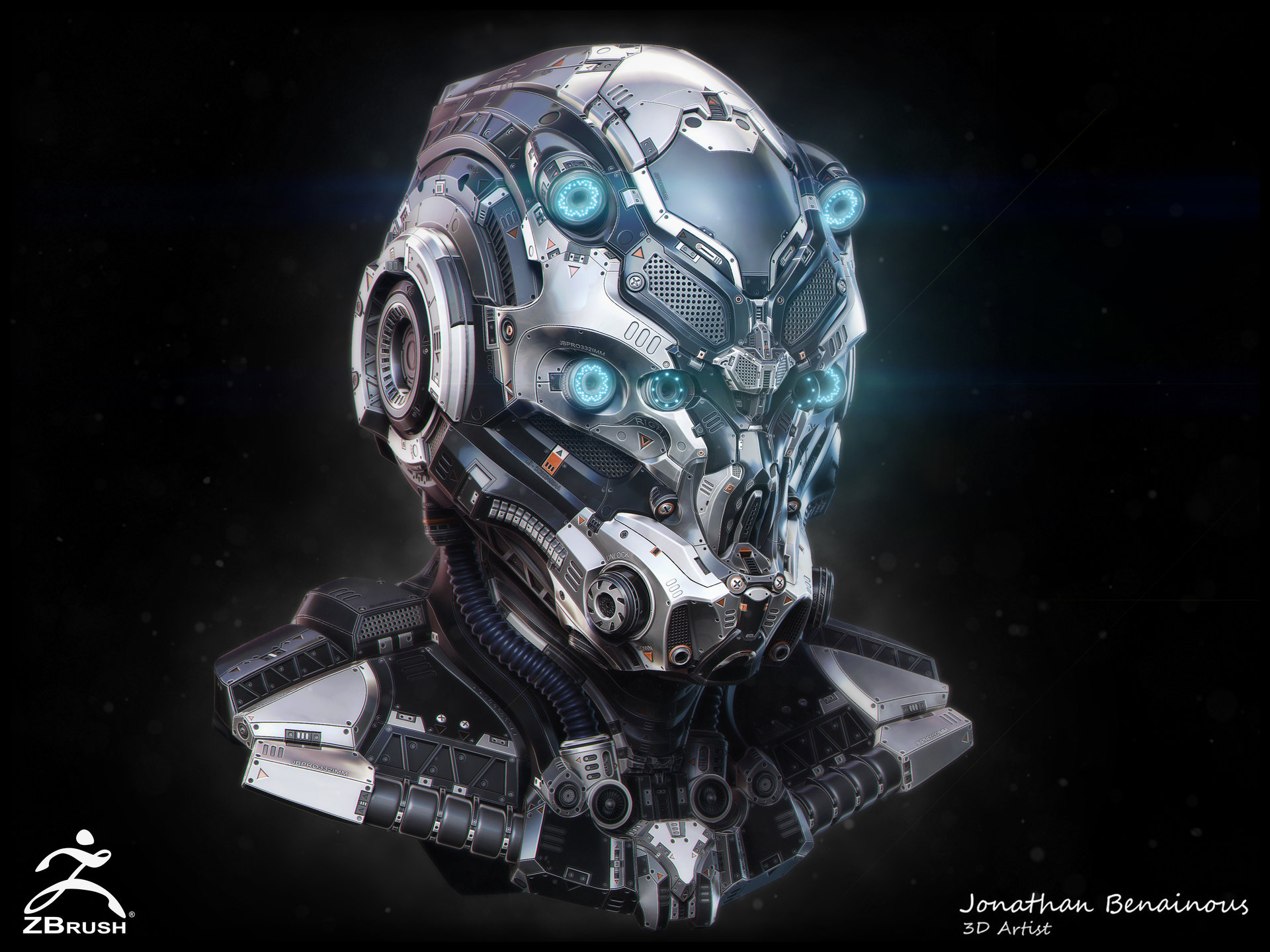 Artstation Sci Fi Helmet By Jonathan Benainous Jonathan Benainous