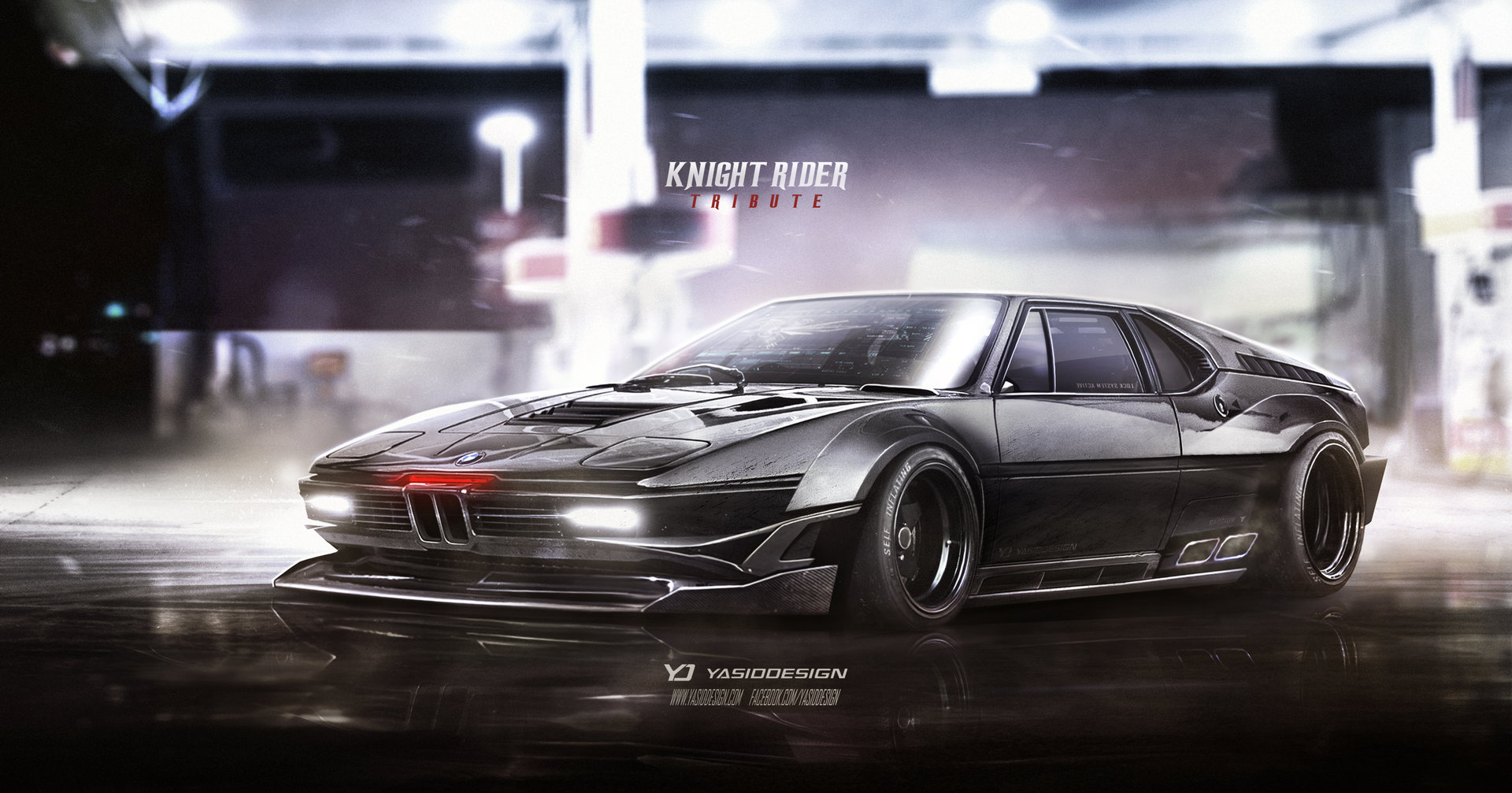 Artstation Knight Rider Tribute Bmw M1 Procar Kitt Al