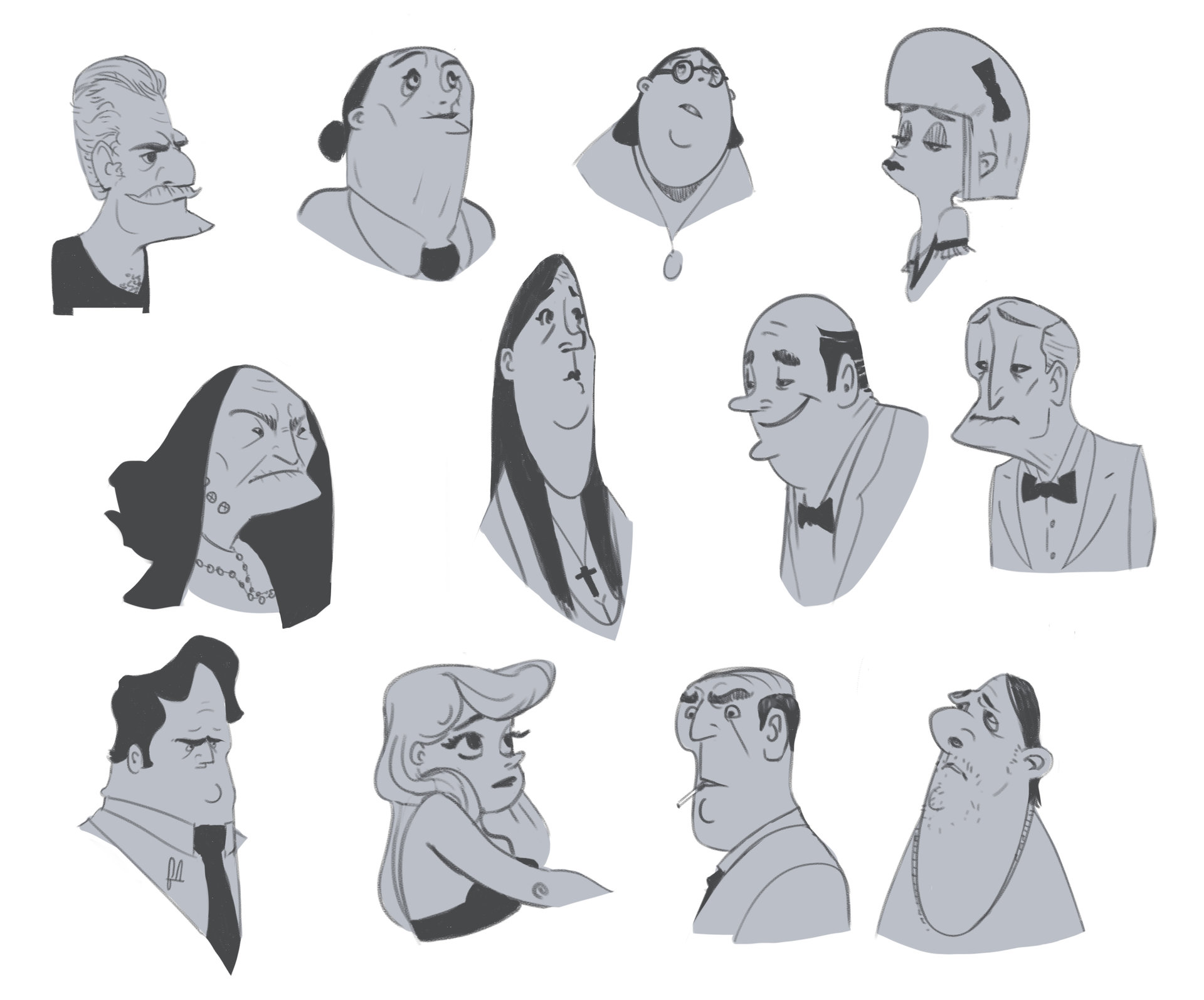 ArtStation Character Bust Sketches