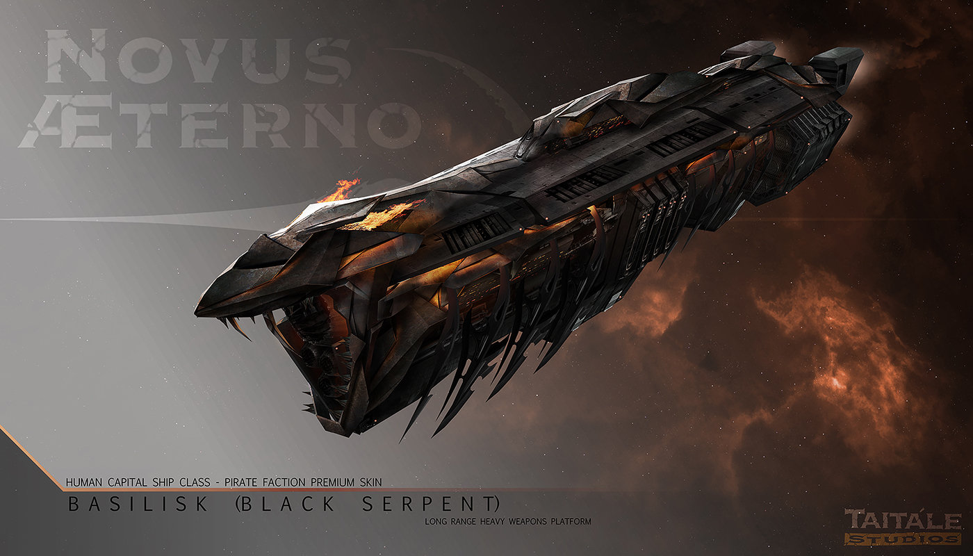 Artstation Novus Aeterno Basilisk Capital Ship Adam Burn