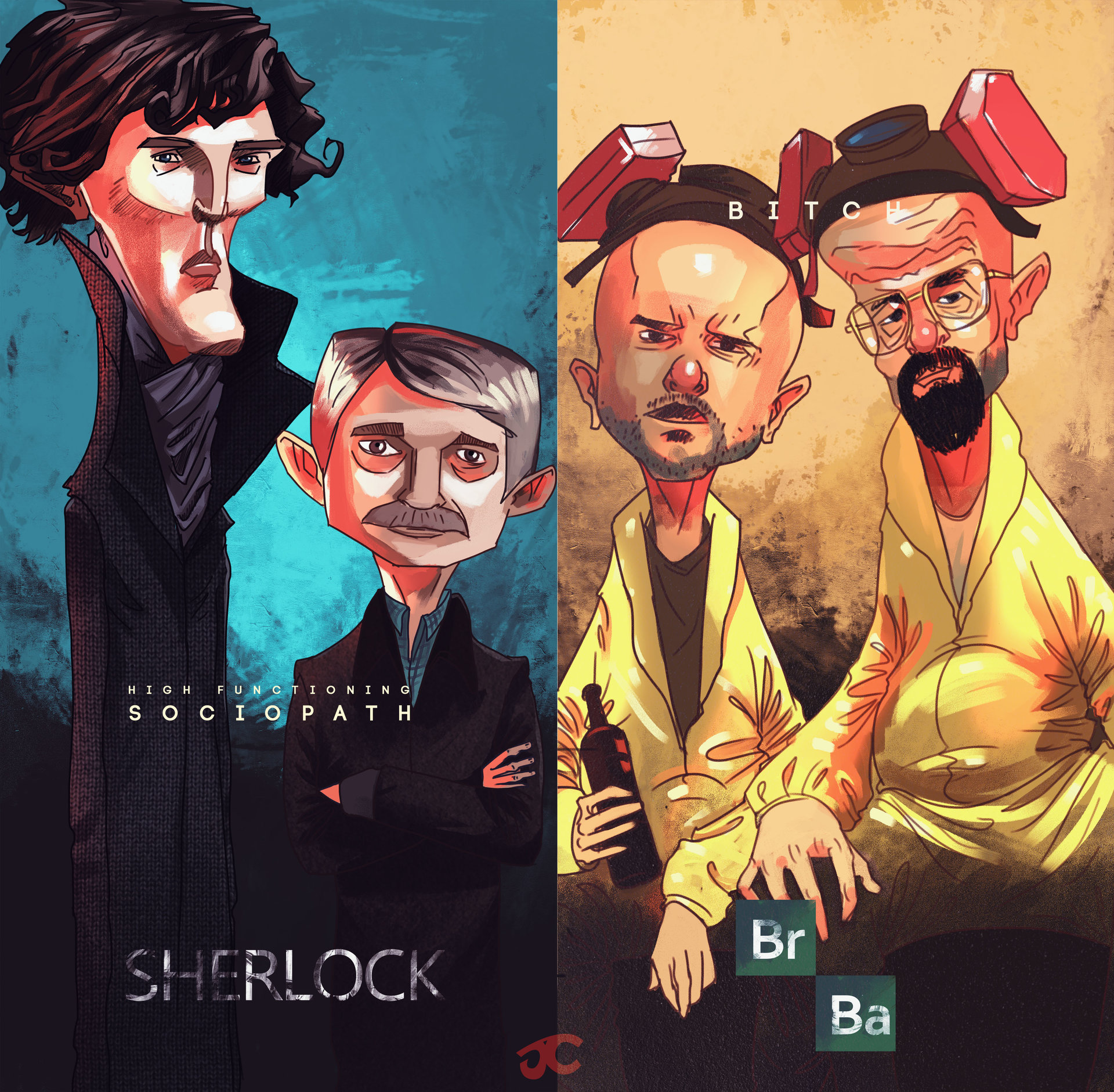 Artstation Sherlock And Breaking Bad Fan Art Poster Artstation Sherlock And Breaking Bad Fan Art Poster