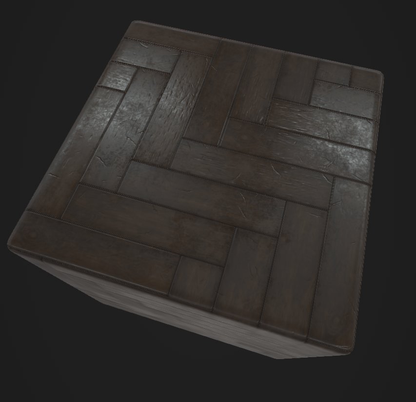 Fully procedural - PBR wood pattern, scratches, tiles...
