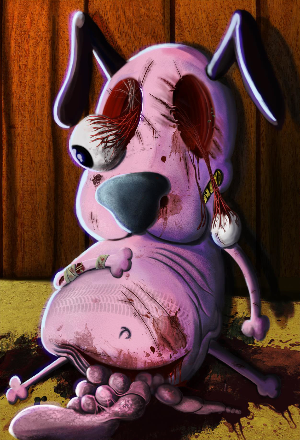 Artstation Courage The Cowardly Dog Popped Culture Chris Craig Only the fact that he's a fox, has shades, and actually would have gotten his prize if it weren't for a slapstick chase with a certain cowardly dog. cowardly dog popped culture chris craig