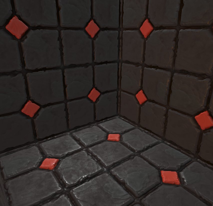 Fully Procedural tiles inspired by Dungeon Keeper. Work in Progress