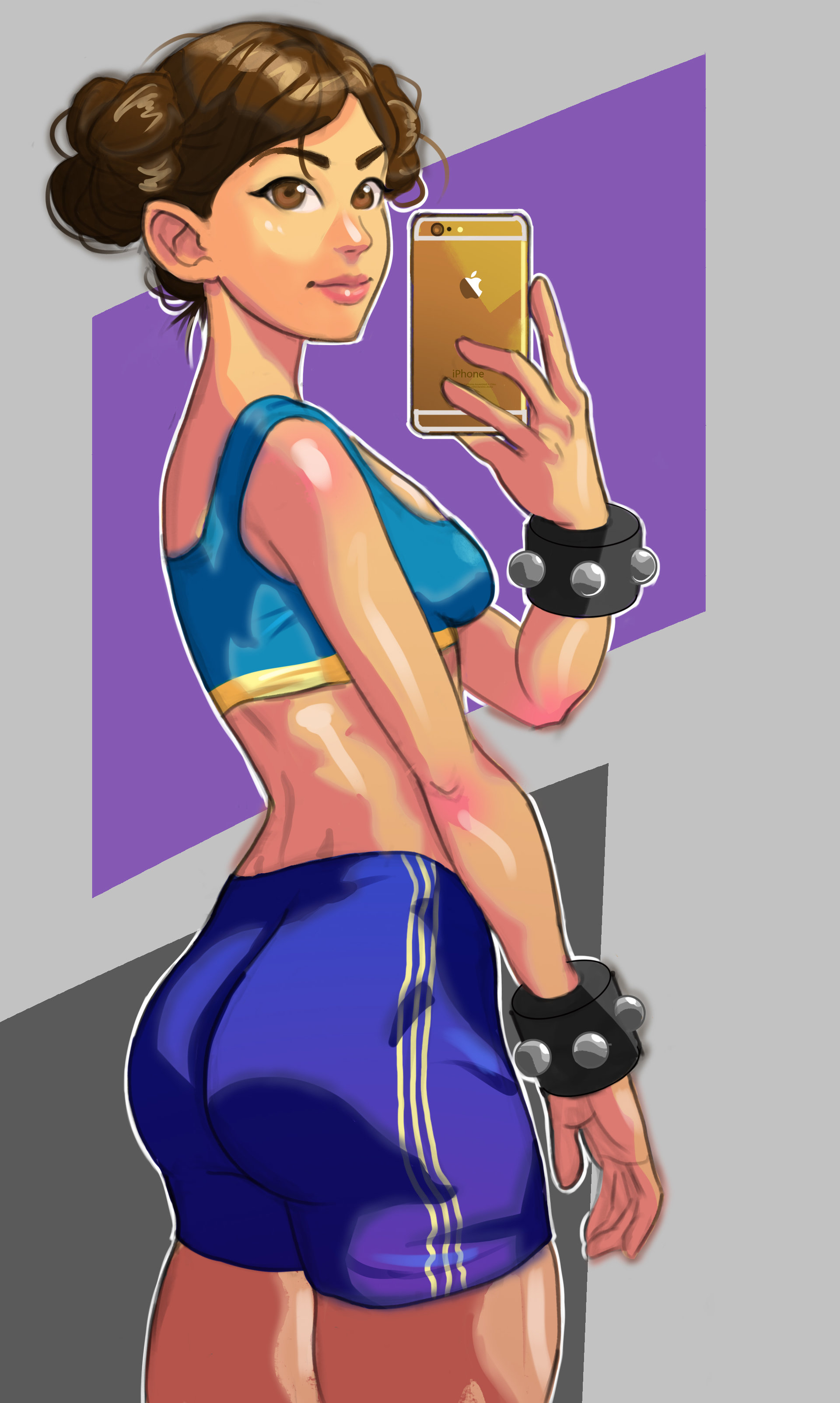 ArtStation Chun Li Gym Selfie