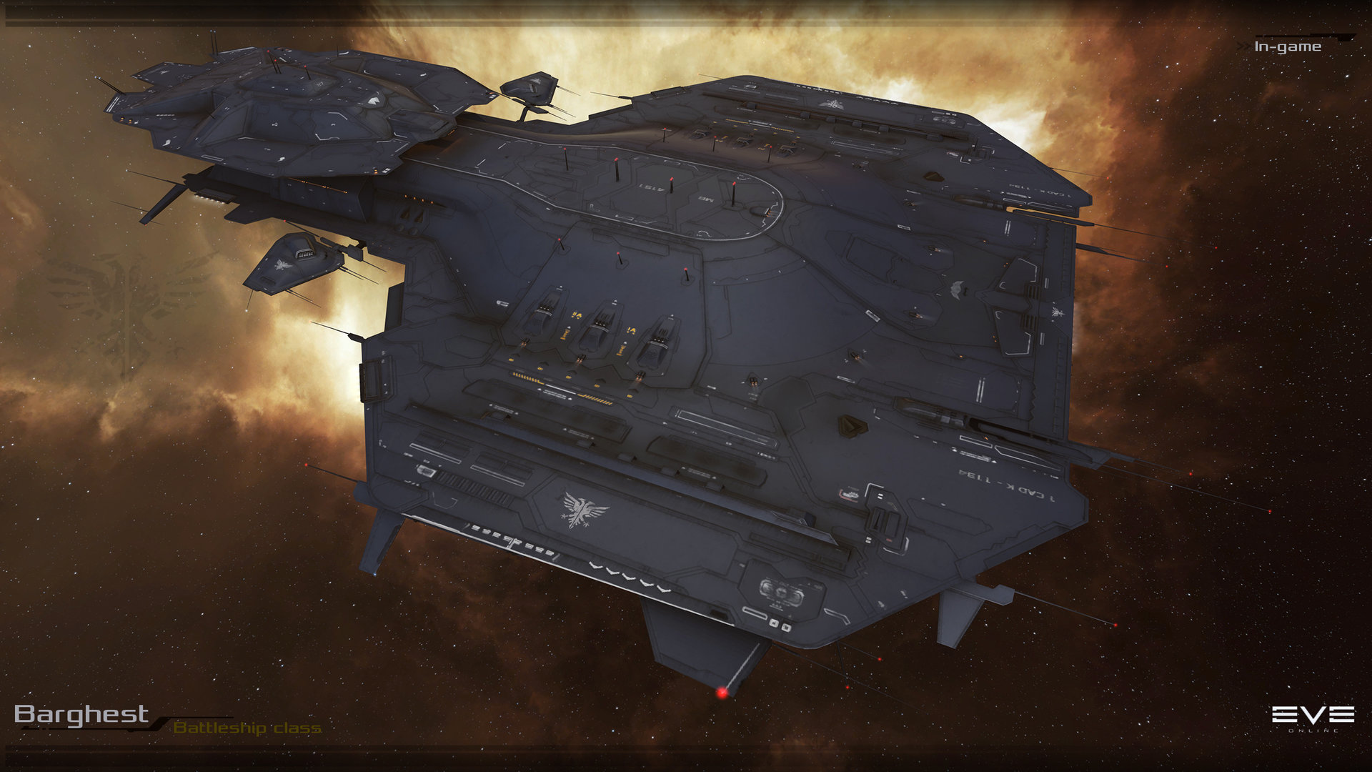 Kasper Hansen - Barghest. EVE Online, Mordus Legion battleship hull.