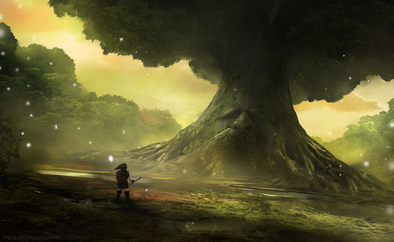 Deku Tree Fanart, Jeff Brown - ArtStation