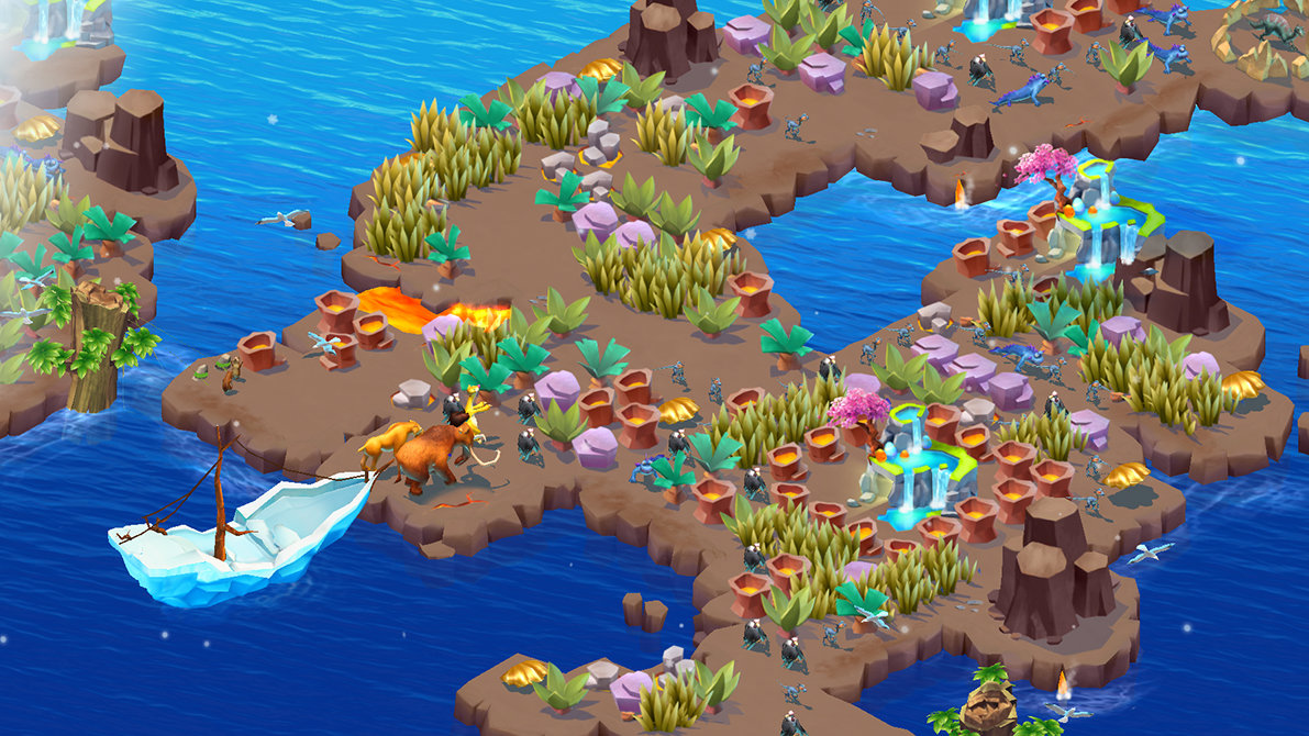 Island full. Ледниковый период приключения Скрэтлантида. Игра Ice age Adventures. Скрэтлантида в ледниковом периоде. Ледниковый период приключения игра остров тропики.