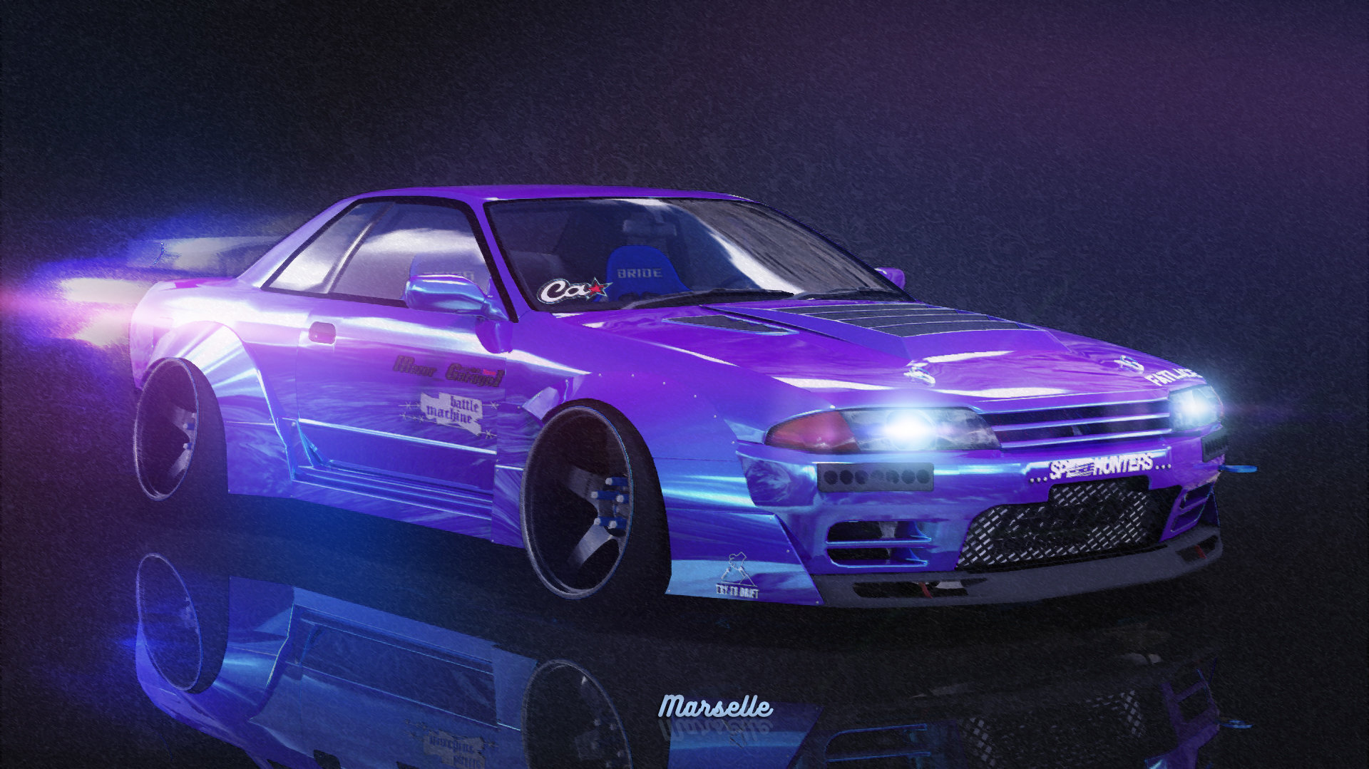 Nissan Skyline r32 РЅРµРѕРЅ
