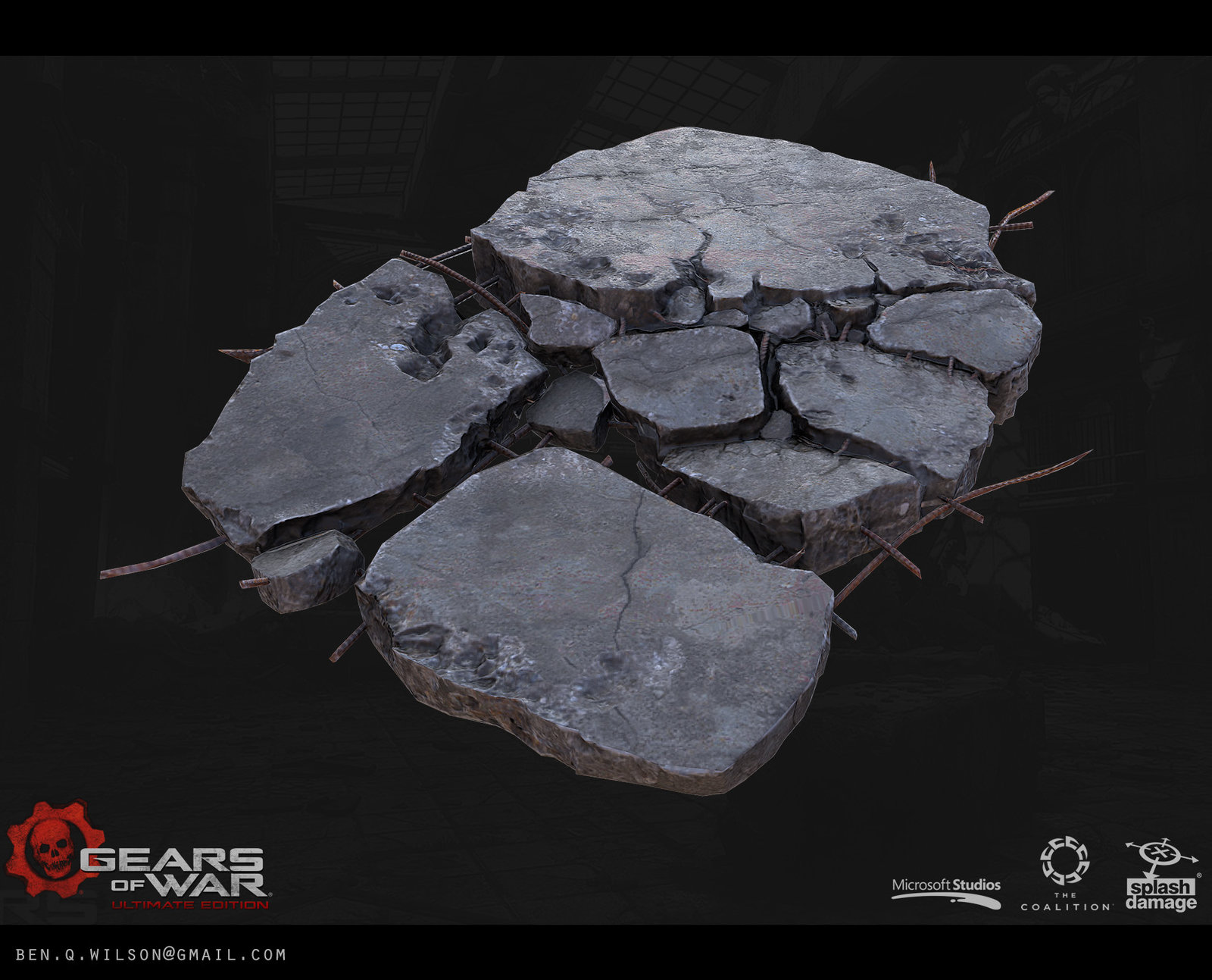 Some more examples of assets I created for the rubble collection.