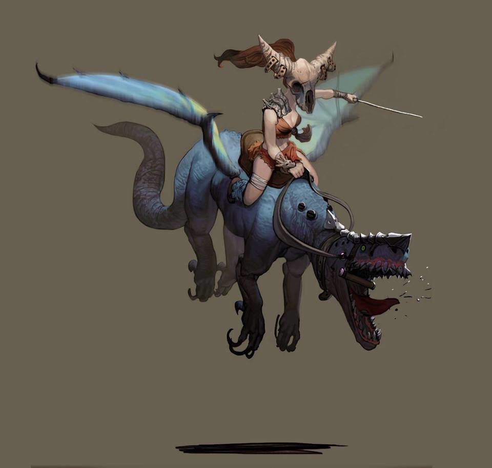 Artstation Wyvern Rider Wonbin Lee