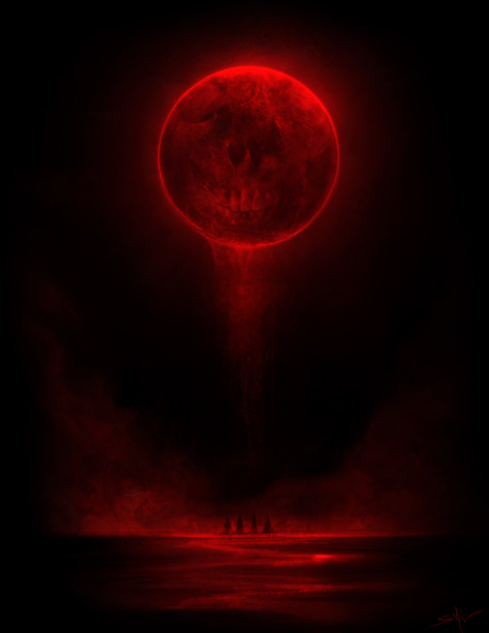 the blood moon.