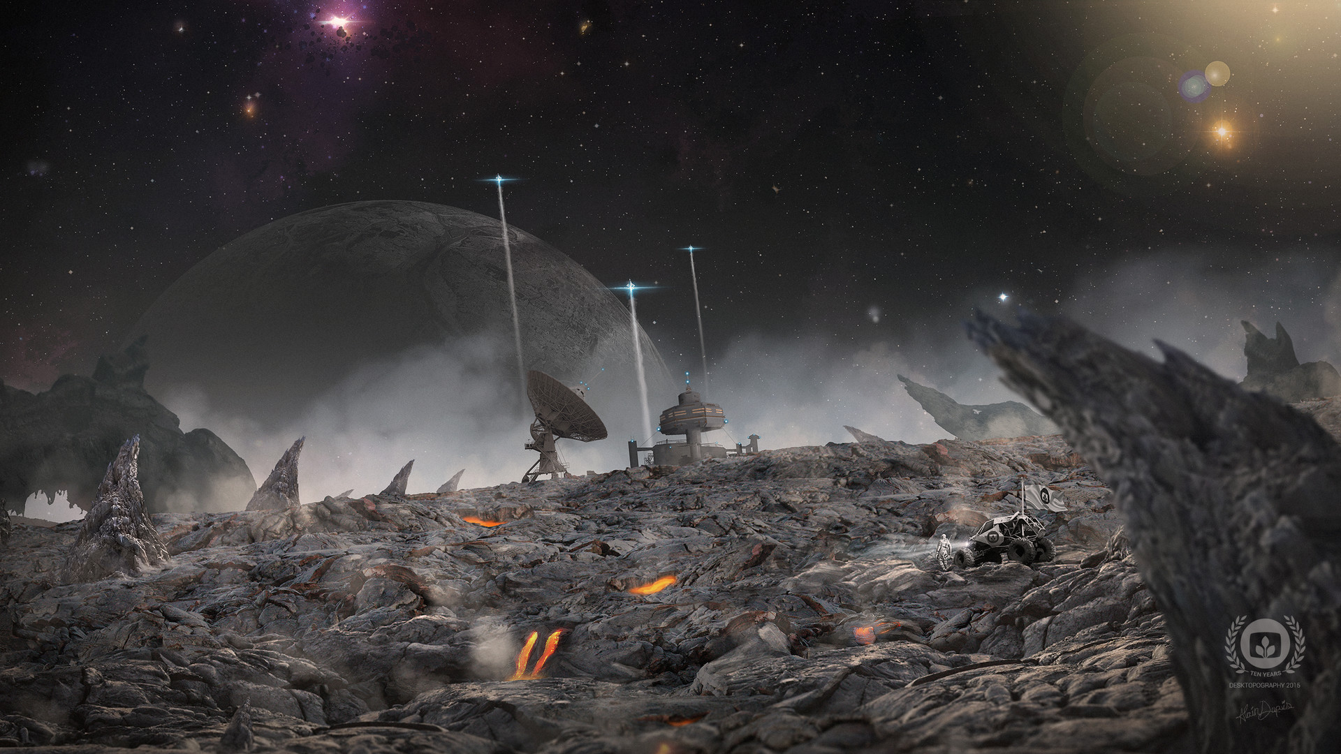 Artstation The Outpost Desktopography 2015 Alain Dupuis
