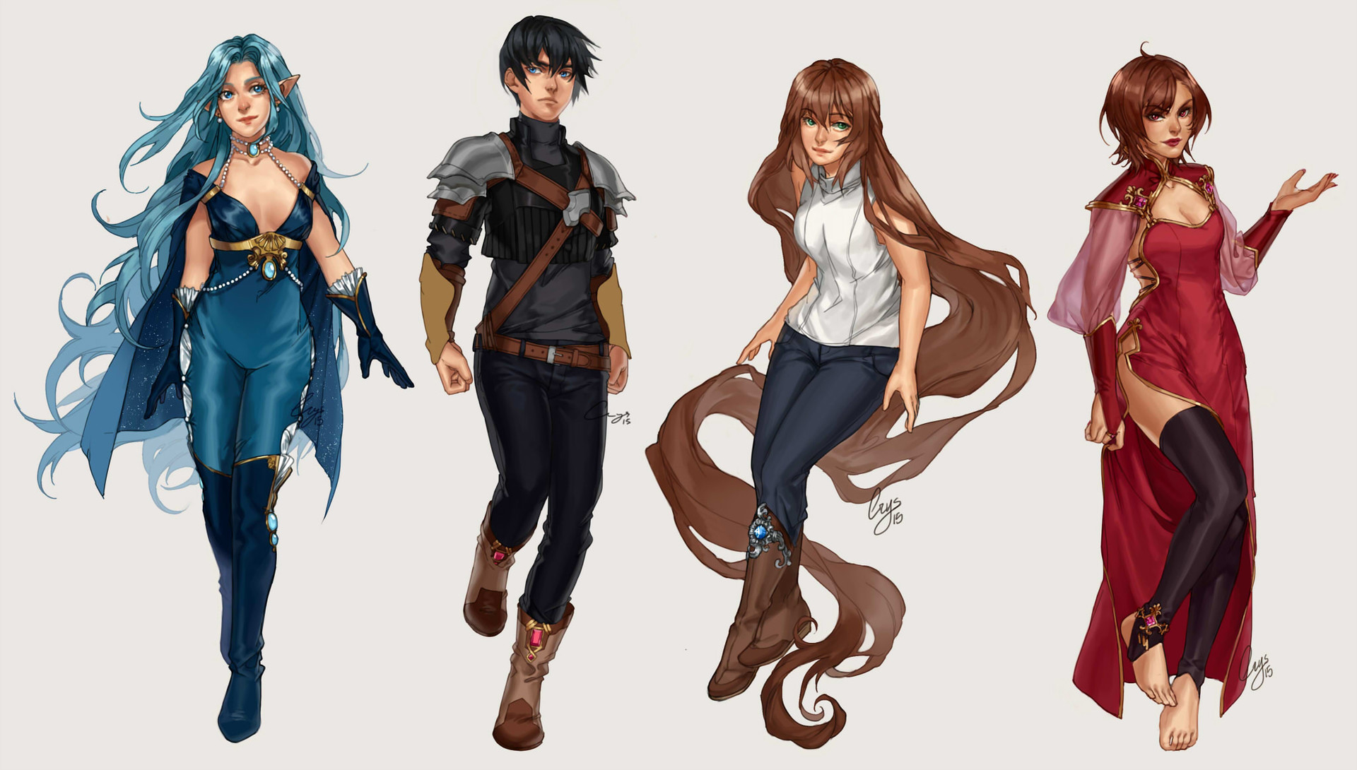 Characters left. YUCH Commission. Alael Commission.
