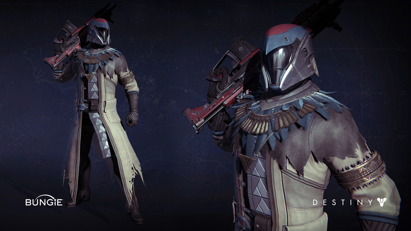 Just Finished Drawing The Warlock Raven Themed Armor Set
