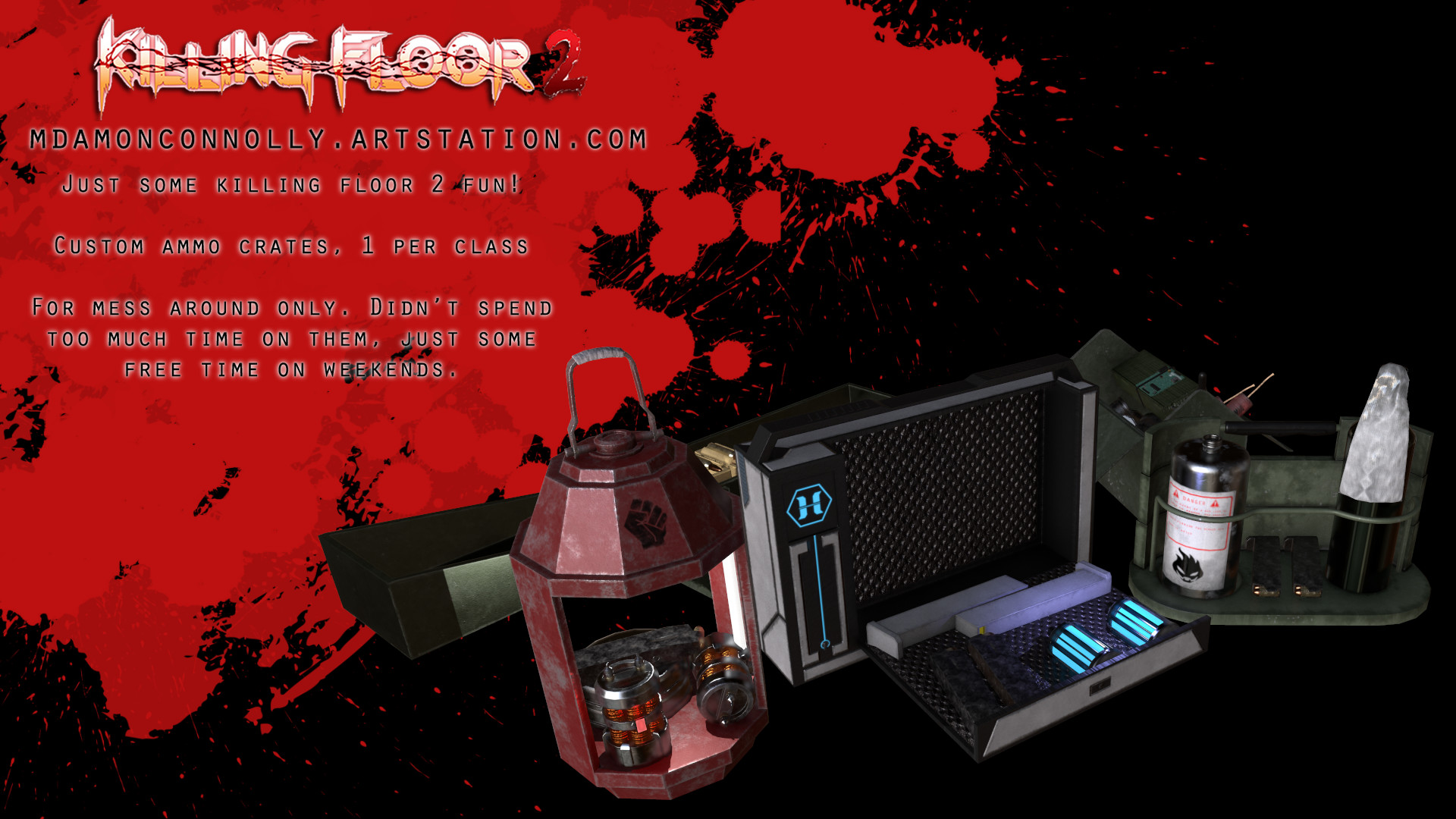 Artstation Killing Floor 2 Custom Ammo Crates Damon Connolly