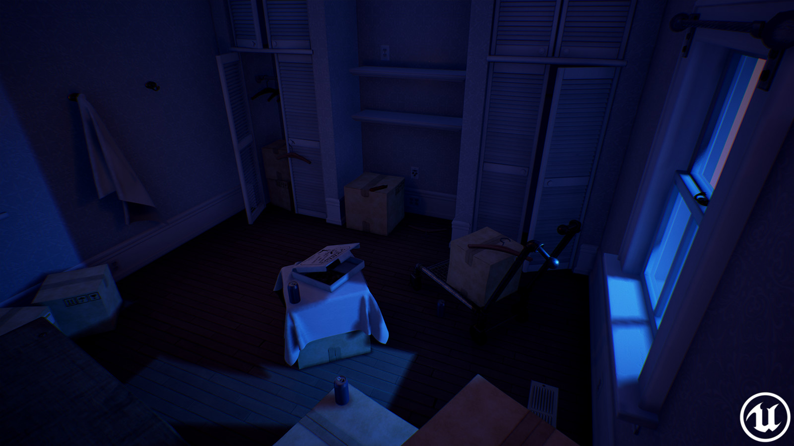 Same scene but with night lighting.