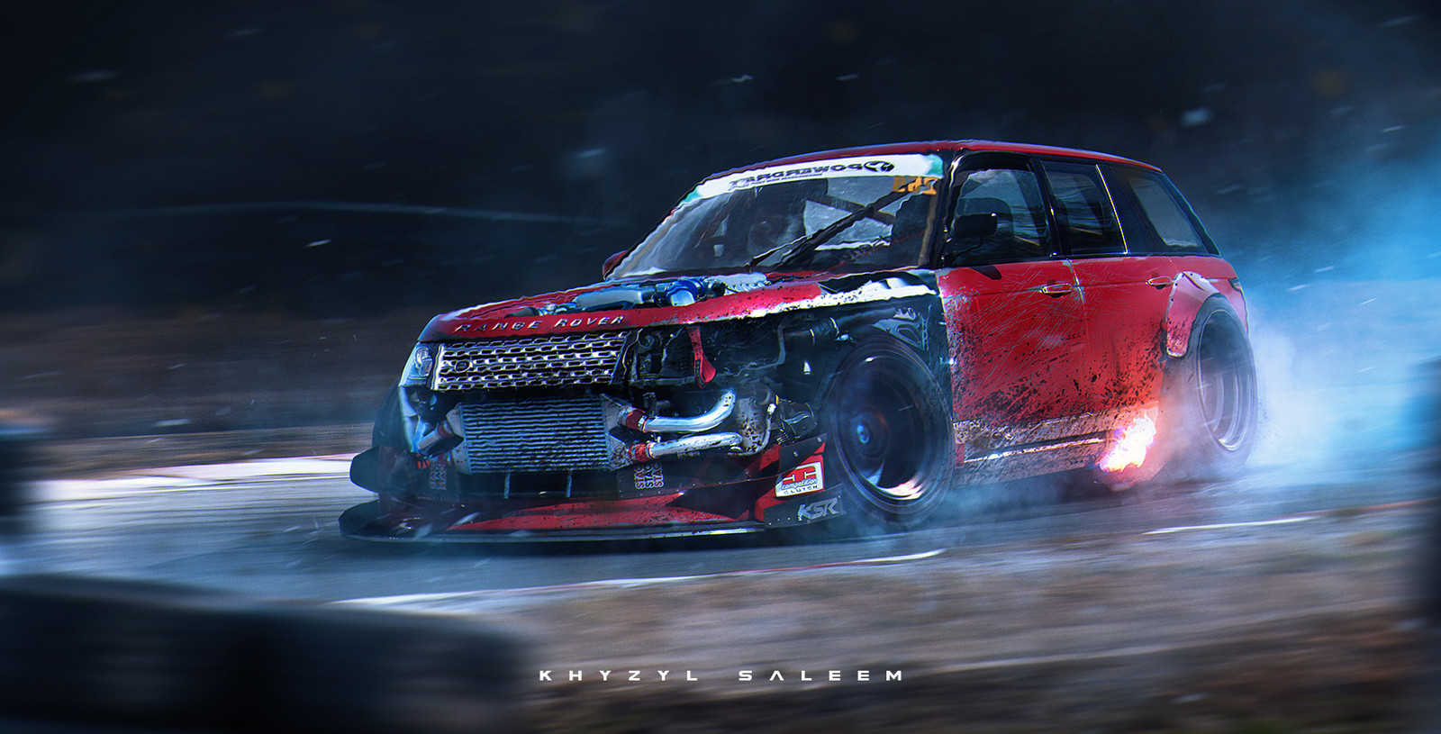 Range Rovers like to Drift too. 
