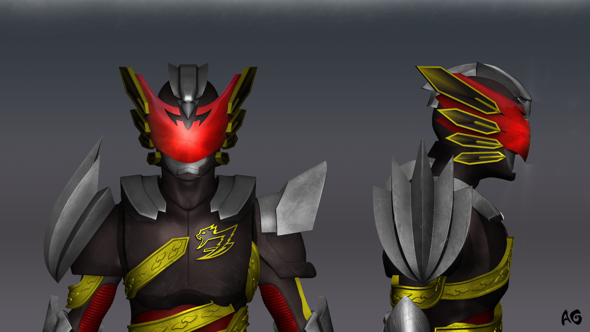 Albertus Ag Agung Dark Flame Custom Satria Garuda Bima X Fan Art