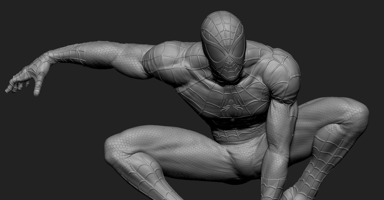 Speaker man 3d. Zbrush человек паук. Человек паук ZBRUSHCENTRAL. Zbrush существо Марвел.