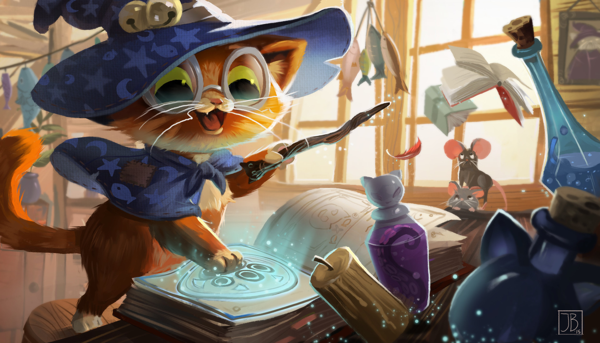 ArtStation - Wizard Cat