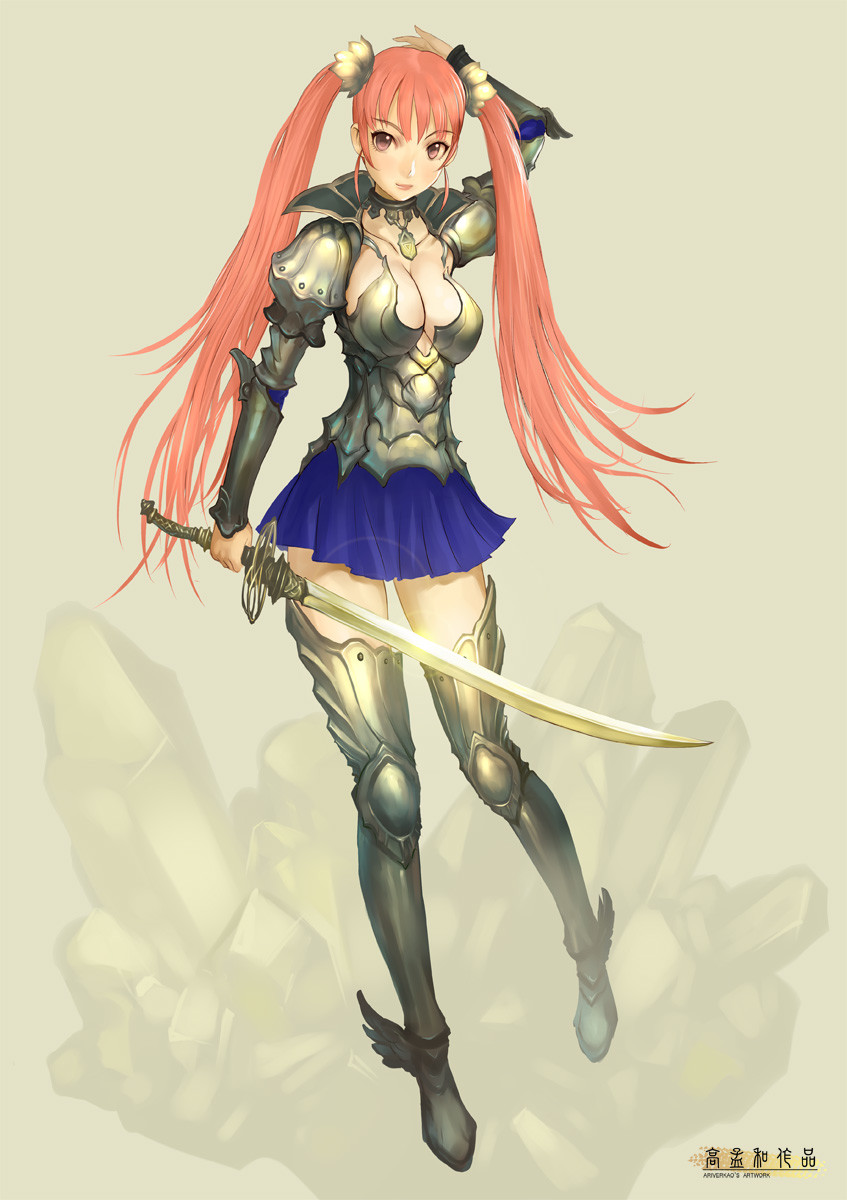 Artstation Armor Girl Ariver Kao
