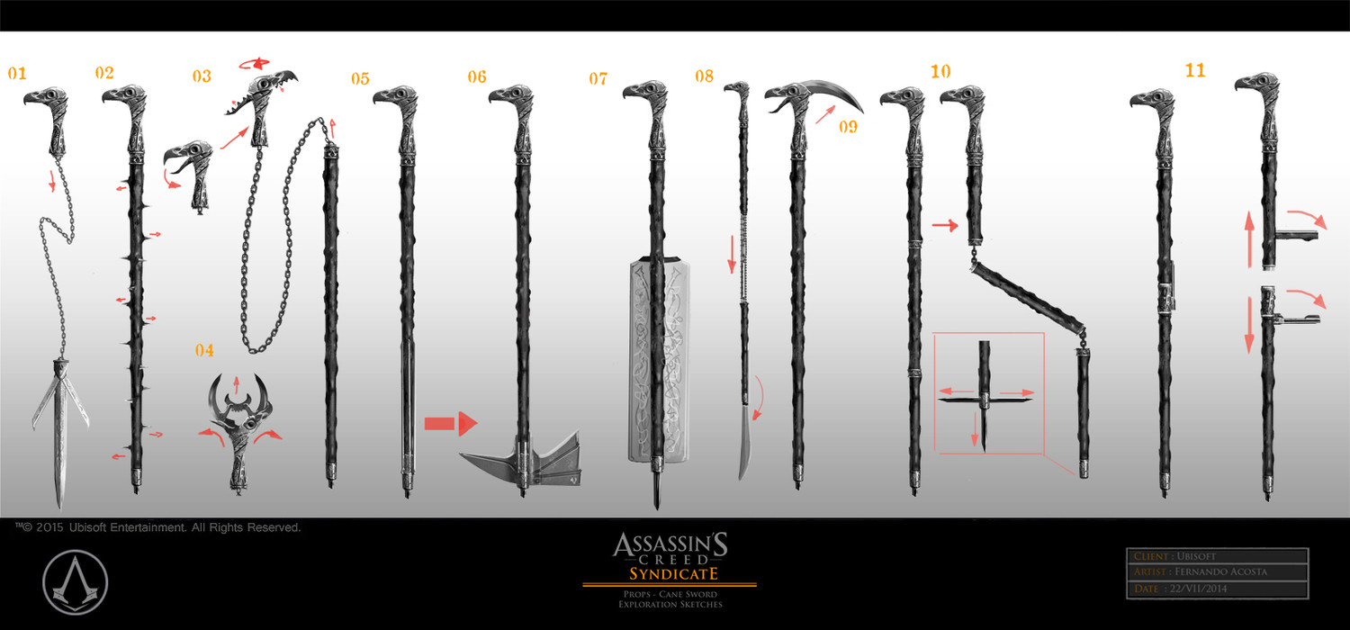 Fernando Acosta Assassin's Creed Syndicate Sword Cane
