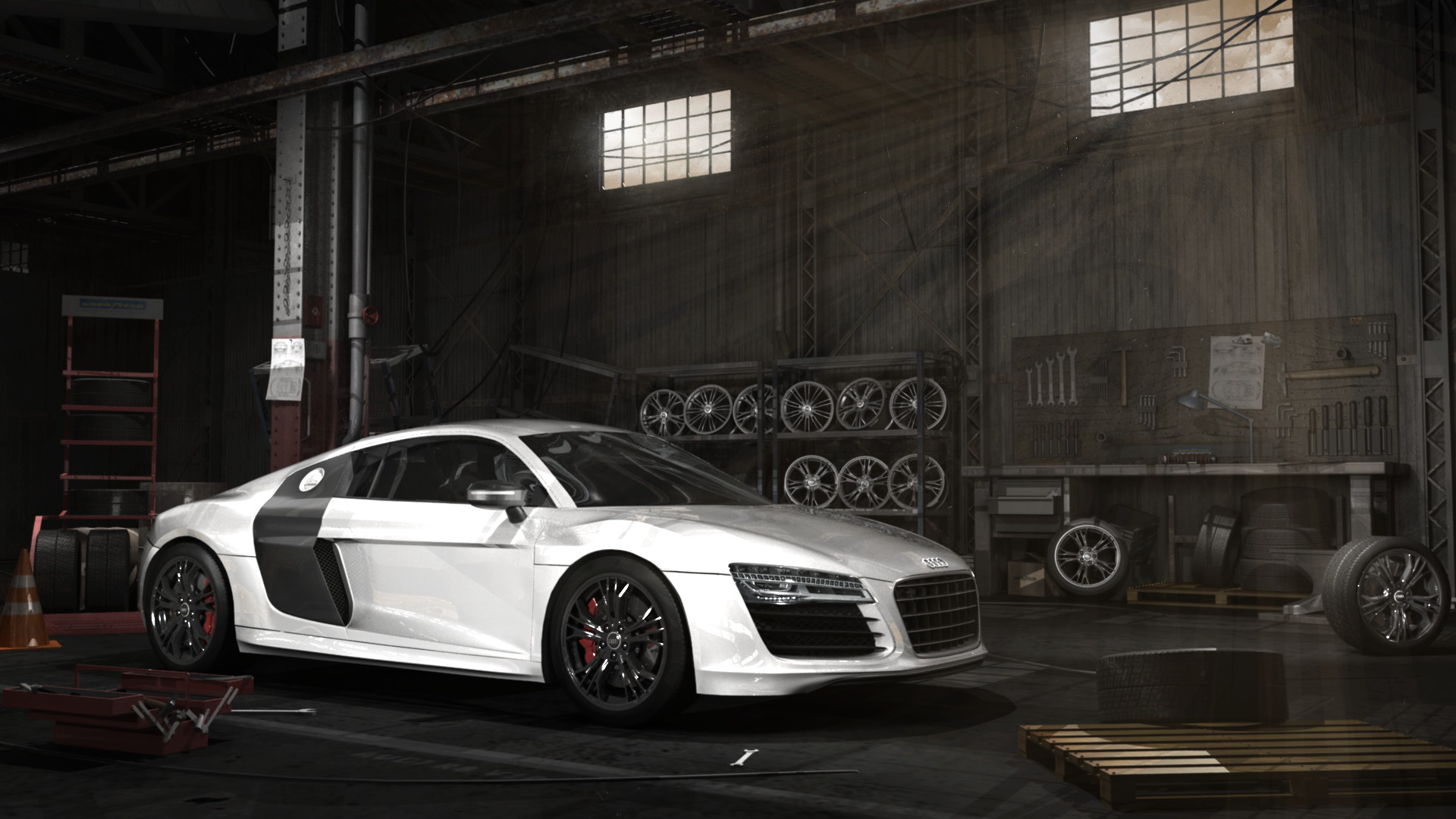 Artstation Hangar Audi R8 V10 Loic Ciaux The goal for me was created a environment for this car. artstation hangar audi r8 v10 loic